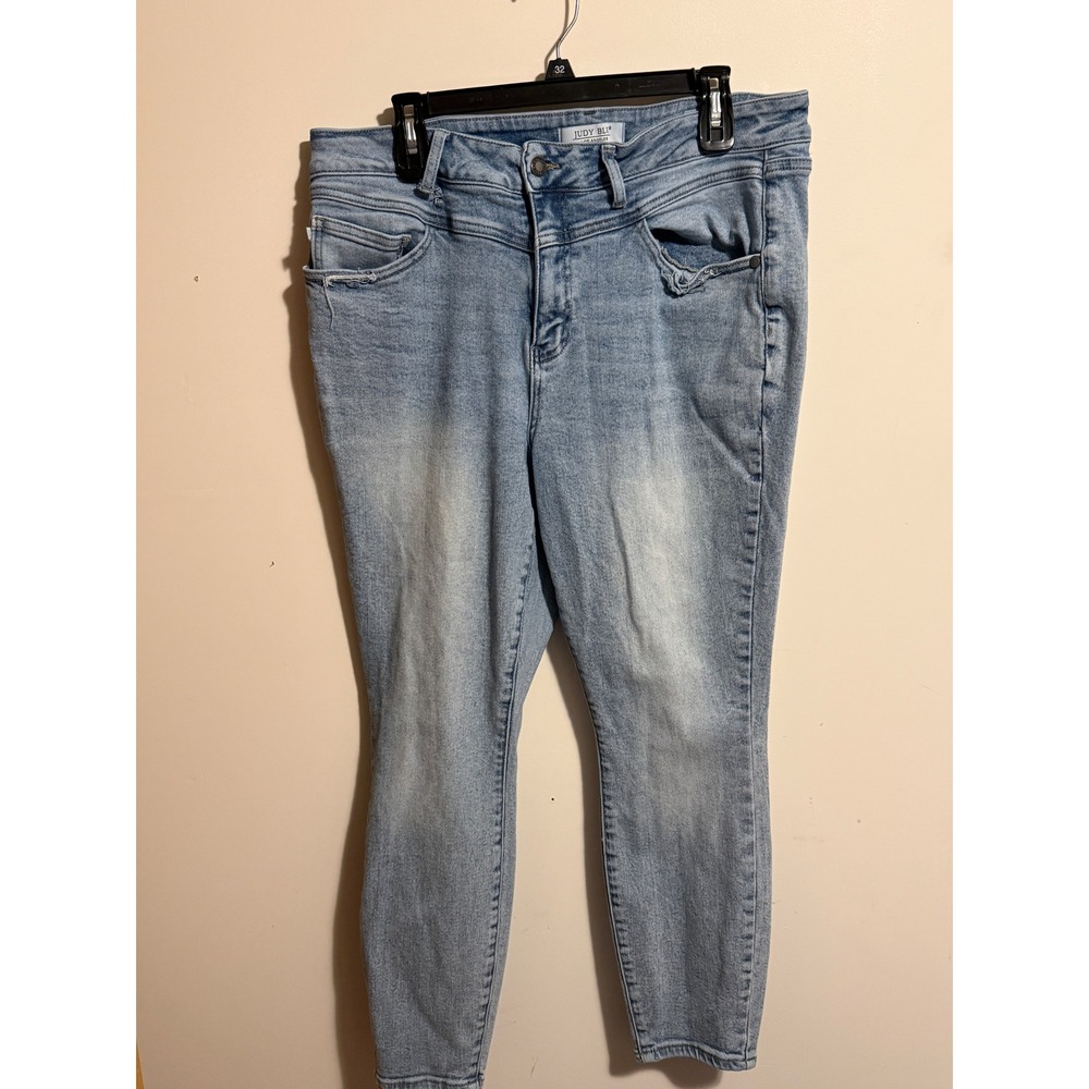 Judy Blue Skinny Fit Light Wash High Rise Jeans Womens Size 18W